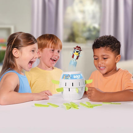 TOMY Toomies Pop Up Bluey - Licensed Game Based on Classic Pop Up Pirate - 2 to 4 Player Kids Games - Fun Family Games for Kids and Adults - Bluey Toys and Games for 4 Year Olds and Up