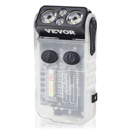 VEVOR Rechargeable Keychain Flashlight, Mini LED F