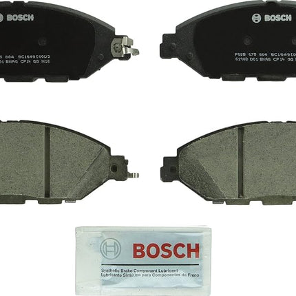 BOSCH BC1649 QuietCast Premium Ceramic Disc Brake Pad Set - Compatible with Select Infiniti JX35, QX60; Nissan Murano, Pathfinder; FRONT