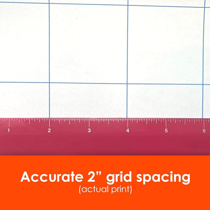 Geyer Instructional Products - 36" x 120" Large Graph Paper Roll, 2" Blue Grid, Ideal for School Classroom Graphing, Designing Blueprints and Floorplans, Tabletop Gaming and Custom Mapping