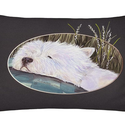 Westie Decorative Fabric Pillow