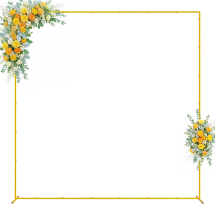 Wokceer Wedding Arch Backdrop Stand Square 8 x 8 F