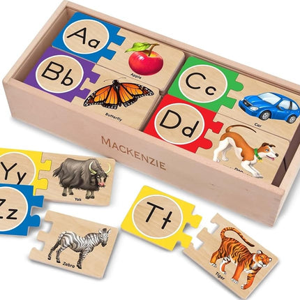 Melissa & Doug Self-correcting letter puzzles, Blue,35 x 15 x 8 cm,2541