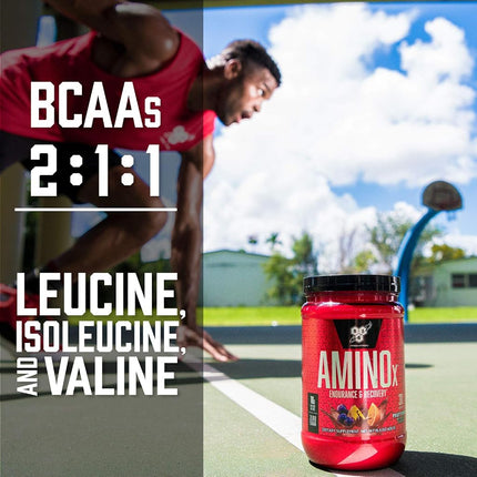 BSN Amino X Endurance & Recovery BCAA Intra Workout, Blue Raspberry, 1.01kg, 70 Servings