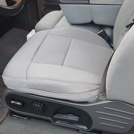 ECOTRIC Funda de asiento de tela inferior del lado del conductor delantero izquierdo gris compatible con Ford F-150 F150 STX XL 2004-2008