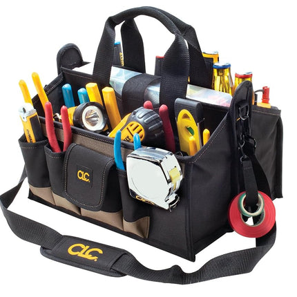 Custom LeatherCraft 1529 16-Pocket, 16-Inch Center Tray Tool Bag