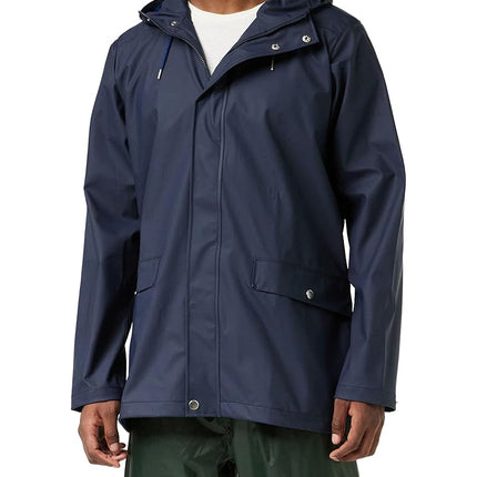 Helly Hansen Men's Moss Rain Coat, Navy, M