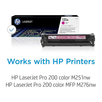 HP CF213A 131A Original LaserJet Toner Cartridge, Magenta, Single Pack