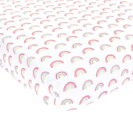 Hudson Baby Unisex Baby Cotton Fitted Crib Sheet, 
