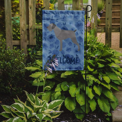 Caroline's Treasures CK6138GF German Wirehaired Pointer Welcome Flag Garden Size, Small, Multicolor