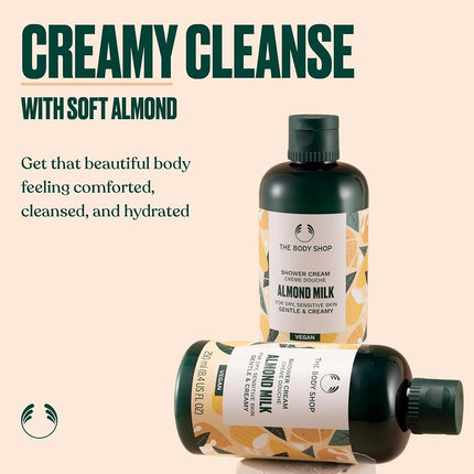 The Body Shop Almond Milk Shower Cream, Cruelty Free & Vegan, 250ml