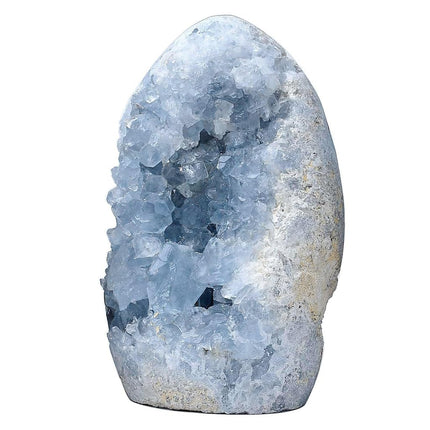 FZBHRO Natural Blue Celestite Cluster Geode Healin