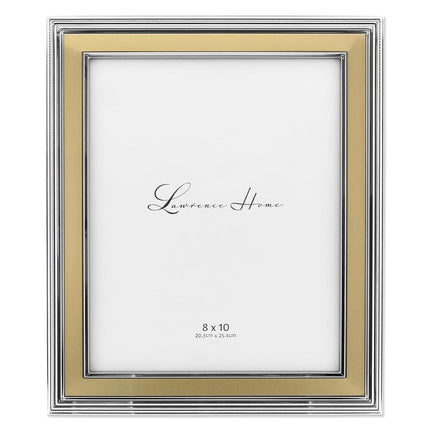Lawrence Frames Silver Plated Metal Picture Frame,