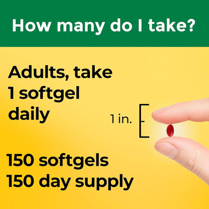 Nature Made Vitamin B12 1000 mcg. Softgels Value Size 150 Ct