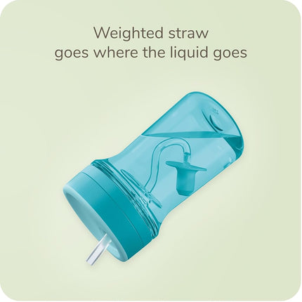 NUK Everlast Weighted Straw Cup, 10 oz. | Super-Durable Leakproof Toddler Sippy Cup