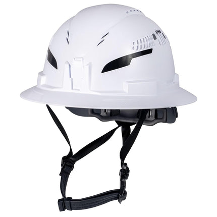 Klein Tools 60401T2 Type 2 Hard Hat, Vented Full Brim, Class C, 6-Point Suspension with Accessory Mounts and Washable Padding
