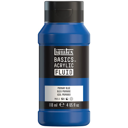 Liquitex Basics Fluid Acrylic Paint Set, Primary B
