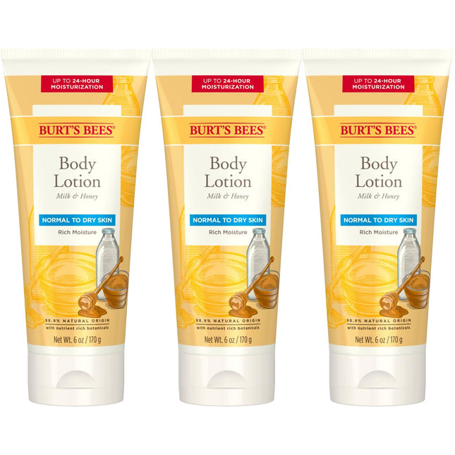 Burt's Bees Milk and Honey Body Lotion, 6 Ounces (