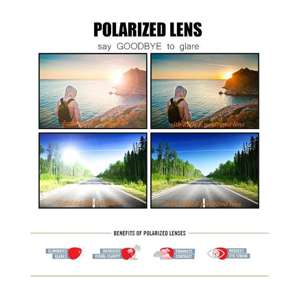 Lunettes de soleil polarisées ZHILE, petite taille, monture rectangulaire en métal pour hommes et femmes, protection UV400, noir, S