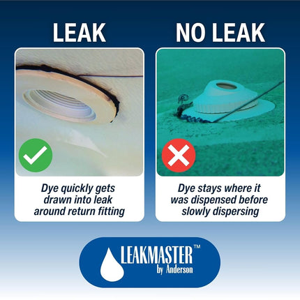 Leakmaster BLUEDYE8OZ Pool DYE Leak Detection, Blue