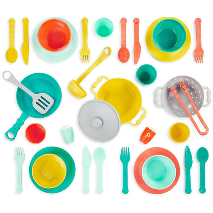 B. toys Play Kitchen Accessories, 33-Piece Cookwar