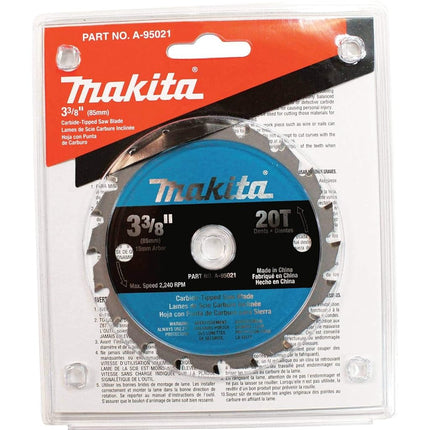 MAKITA Hoja con punta de carburo de 3-3/8" para 5090, eje de 15 mm, A-95021