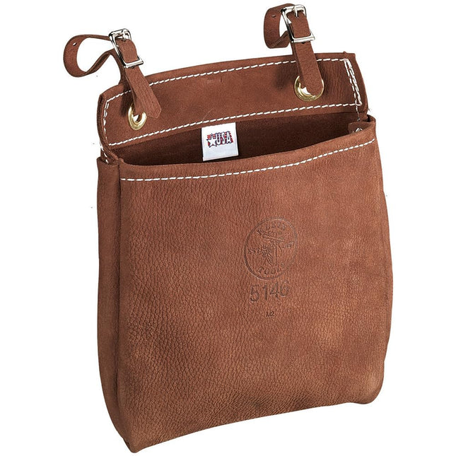 Klein Tools 5146 Tool Bag, Leather Tool Pouch with