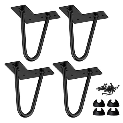 La Vane 8 inch Hairpin Table Legs, Heavy Duty Mid-