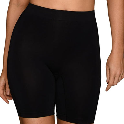 Shorts gainants sans coutures Vanity Fair pour femme, invisibles sous les robes, jupes et pantalons, légèrement lissants - Anti-frottements - Noir nuit, TTP