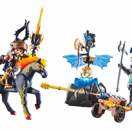 Playmobil 71645 Novelmore: Armoured Guard, including two knights, a horse, and valuable armour, action-packed play sets suitable for children ages 4+