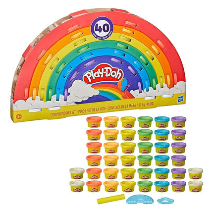 Rainbow Mini Play-Doh Cans, Party Favors, 40 Pack by Play-Doh