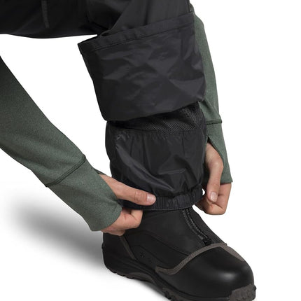 Pantalon de ski et snowboard The North Face Freedom pour homme - Imperméable, non isolé, poches cargo, guêtres aux chevilles, gris asphalte-NPF, taille X-Large court