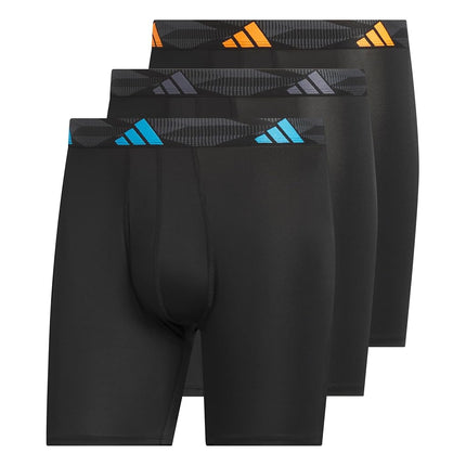 adidas Mens Microfiber 3-Pack Boxer Briefs Casual 