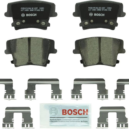 BOSCH BC1057 QuietCast Premium Ceramic Disc Brake Pad Set - Compatible with Select Chrysler 300; Dodge Challenger, Charger, Magnum; REAR