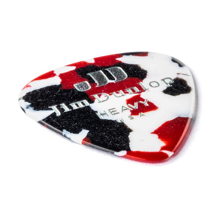 Dunlop 483R06HV Confetti Classic Celluloid Heavy Guitar Picks, 72-Pack