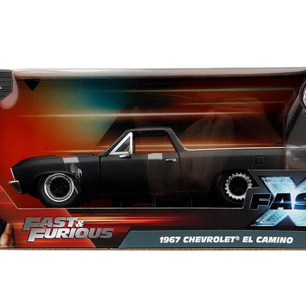 Jada Fast & Furious Fast X 1:24 1967 Chevy El Camino Die-Cast Car, Toys for Kids and Adults