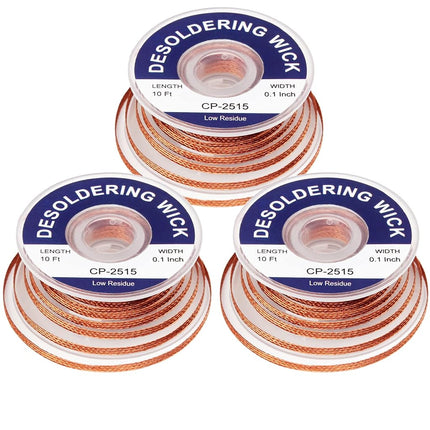 Lesnow Solder Wicks braid，Solder Sucker，10ft Lengt