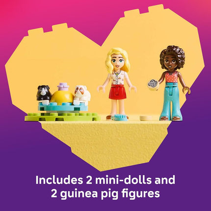 LEGO Friends Guinea Pig Playground Toy - incl. 2 Mini Dolls, 2 Animal Figures and Lots of Pet Care Accessories - Creative Birthday Gift for 5+ Year Old Girls - 42640