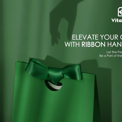 Vitalizart Coloured Mini Gift Bags With Ribbon Handles