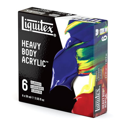 Liquitex Professional Heavy Body Acrylic Paint Set, Classic 6