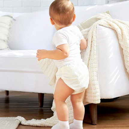 Gerber Baby 12-pair Sock Bundle, White, 0-3 Months