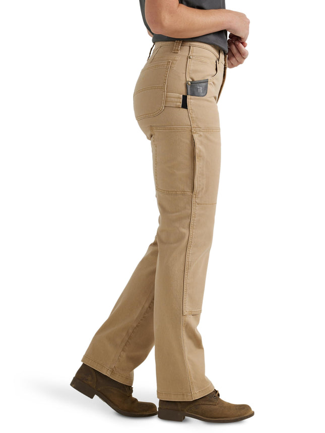 Wrangler Riggs Workwear Women's Double Knee Work Pant Utility, Tigers Eye, 16-30