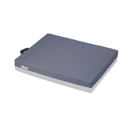 Drive Medical Deluxe Skin Protection Gel E 3" Wheelchair Seat Cushion, Dark Blue, 16" x 16" x 3"