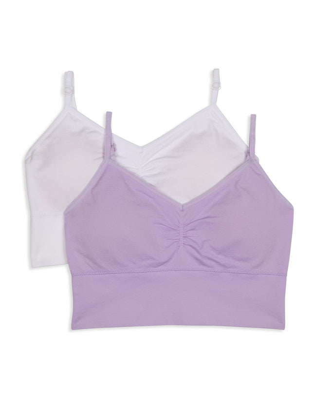 Maidenform Girls Seamless Ruched Crop Bra, Delta L
