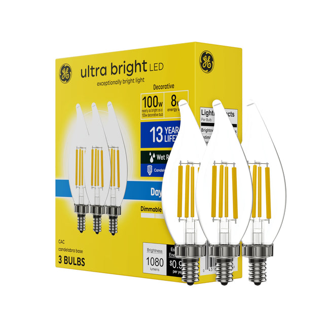 GE Ultra Bright LED Light Bulbs, 100 Watt Equivale