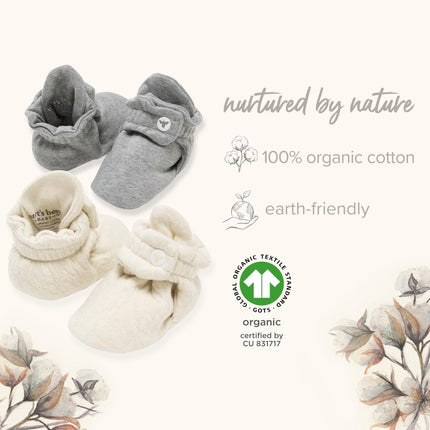 Burt's Bees Baby Unisex Neutral Socks for 0-9 Months, Pastel Pink Padding, 0-3 Months