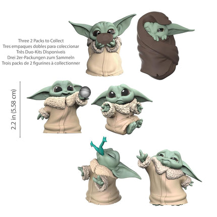 Star Wars The Bounty Collection The Child Collectible Toys “Baby Yoda” Sipping Soup, Blanket-Wrapped Figure 2-Pack