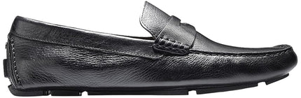 Mocasín Cole Haan Penny Howland para hombre, negro liso, 10.5 UK