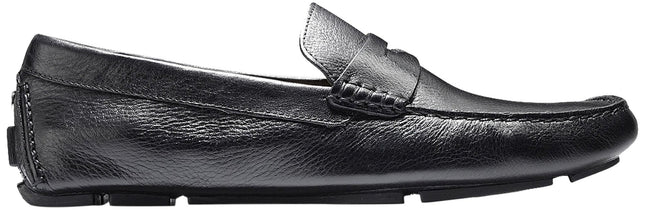 Cole Haan Men's Howland Penny Loafer, Black Tumbled, 10.5 UK