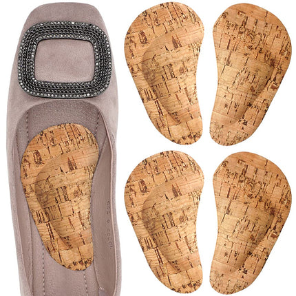 Dr. Foot's Arch Support Shoe Insoles for Flat Feet, Gel Arch Inserts for Plantar Fasciitis, Adhesive Arch Pad for Relieve Pressure and Feet Pain, Cork - 2 Pairs, 2 Count (Pack of 1)